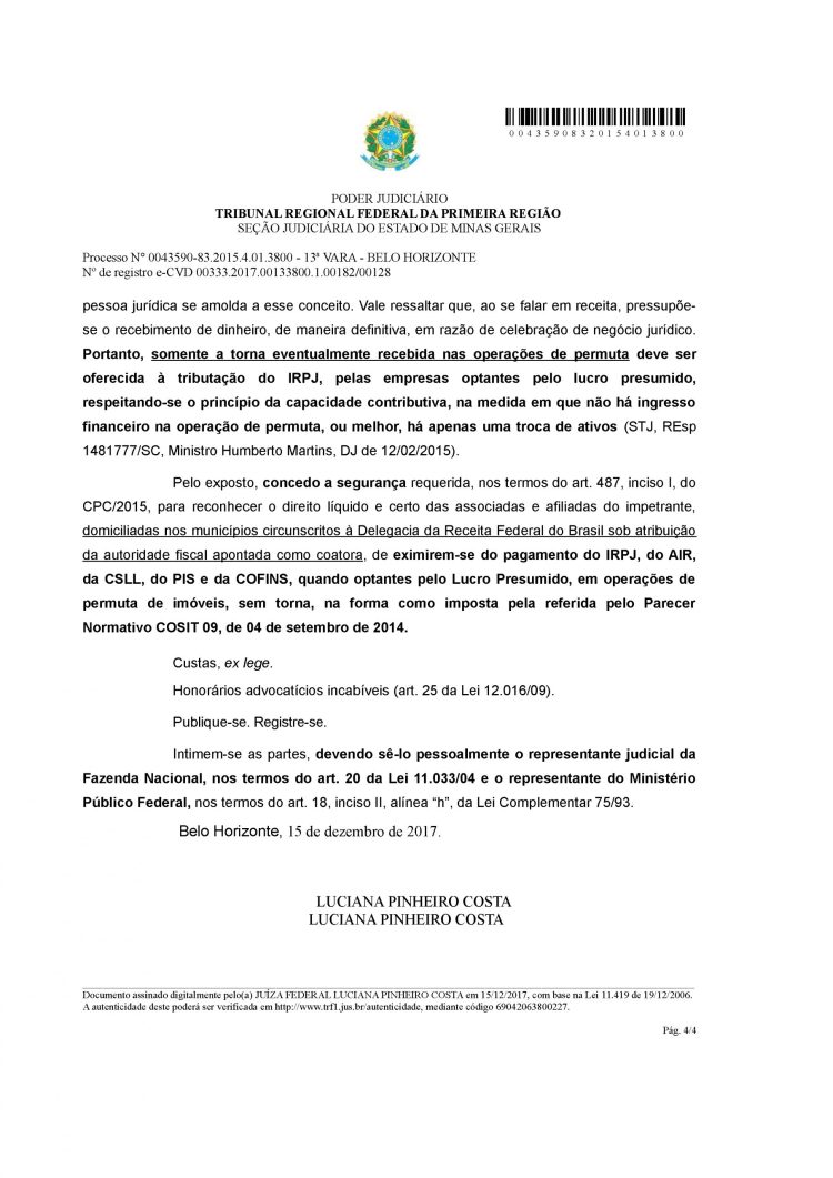 Regime de Tributação Lucro Presumido ALTERNATIVA CONTABILIDADE RS